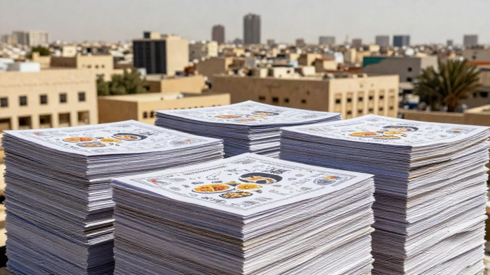 أسعار طباعة ورق البرجر في الرياض