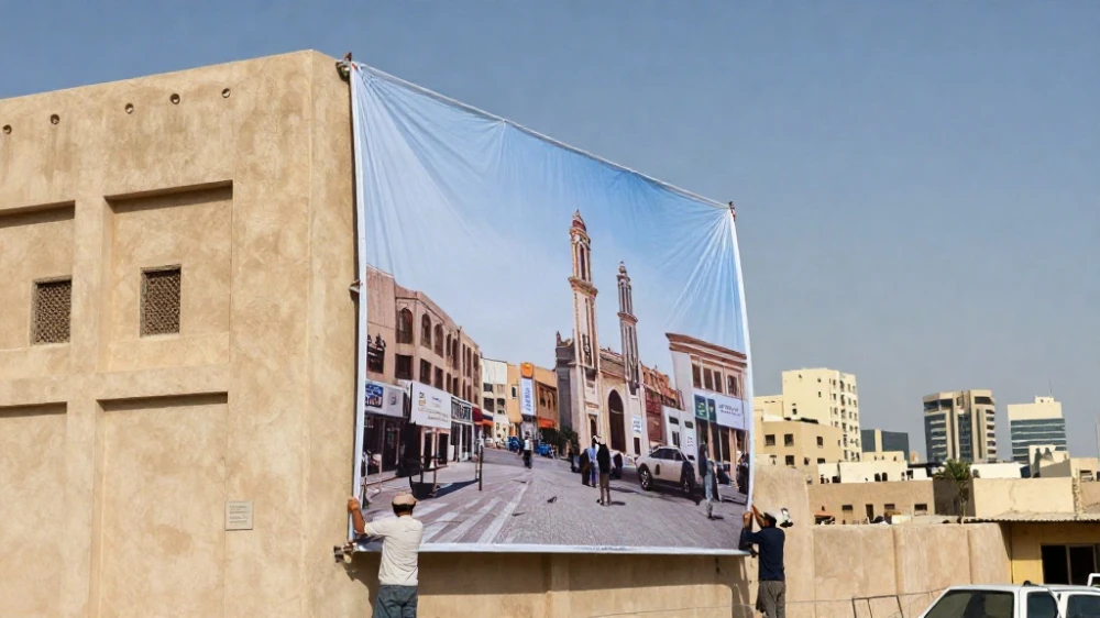 تركيب بنرات الفليكس الضخمة بالجملة