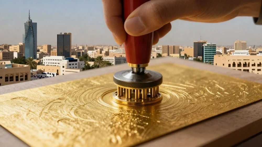 تشطيبات كروت عمل ذهبية وحرارية