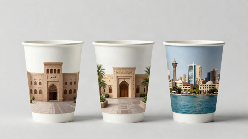 تصميم أكواب قهوة ورقية بالجملة