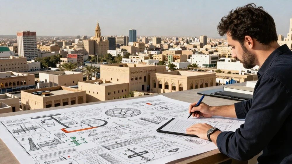 تصميم بنر إعلاني تجاري ضخم