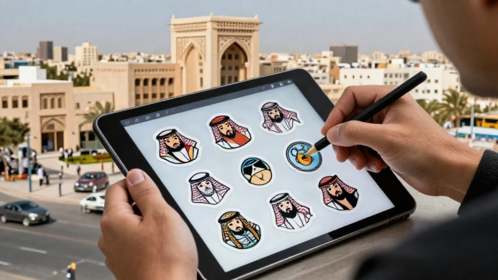 تصميم ستيكر لاصق للمنتجات