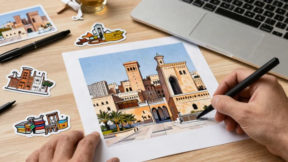 تصميم ستيكرات داي كت للمشاريع الناشئة