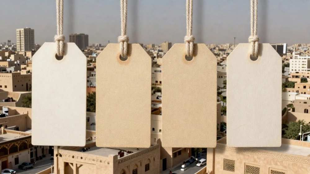 تصميم كروت تعليق ملابس كرافت مخرمة