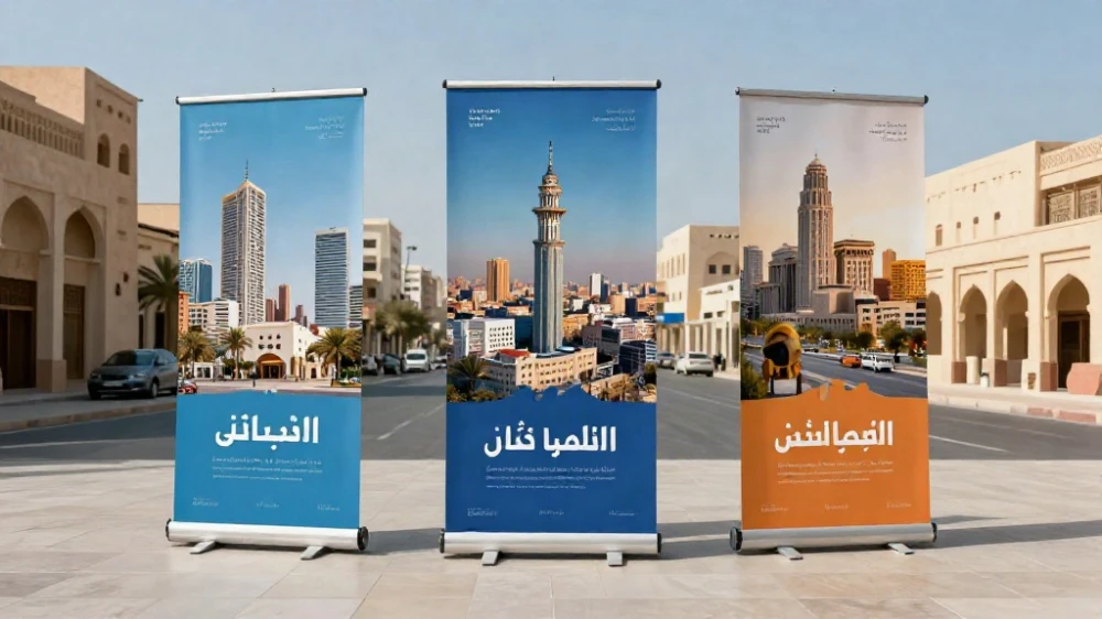 تصميم وطباعة ستاندات رول اب