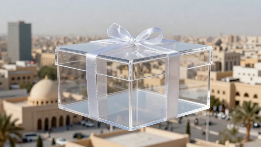 طباعة علب اكريليك للحلويات الرياض