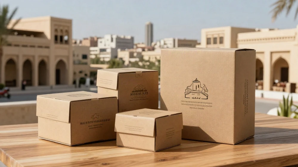 كراتين شحن مطبوعة للهوية التجارية