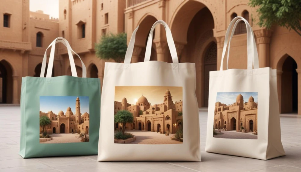 طباعة أكياس قماشية صديقة للبيئة