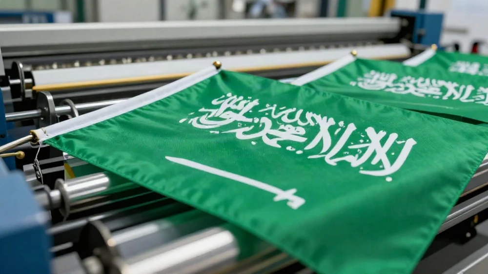 مصنع طباعة أعلام السعودية عالية الجودة