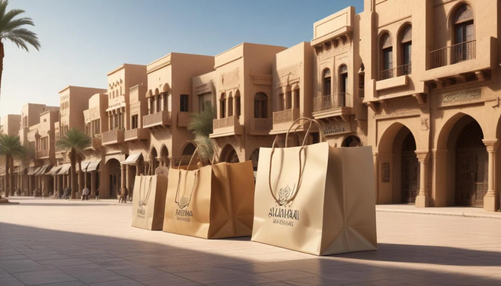 تصميم أكياس تسوق للمحلات التجارية