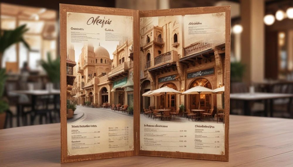 طباعة منيو مقهى مقاوم للماء